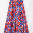  Sunset Bloom Tiered Maxi Skirt