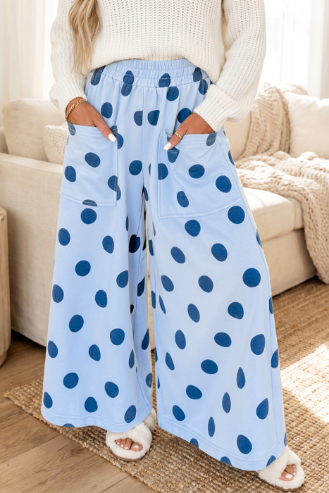 Bluebell Polka Lounge Wide Leg Pants