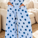  Bluebell Polka Lounge Wide Leg Pants