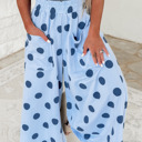  Bluebell Polka Lounge Wide Leg Pants