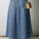  Bluebell Breeze Denim Midi Skirt