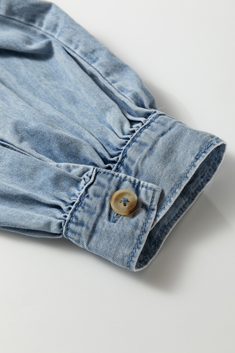 Ruffled Denim Darling Shirt