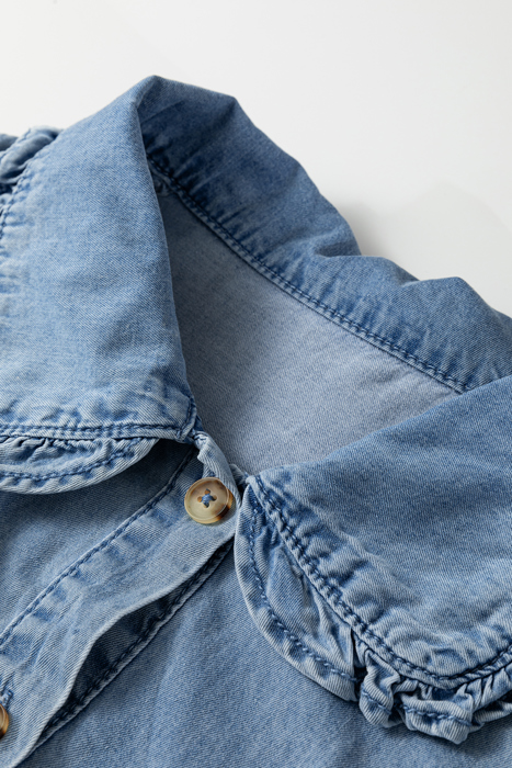 Ruffled Denim Darling Shirt