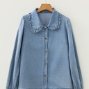  Ruffled Denim Darling Shirt