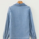  Ruffled Denim Darling Shirt
