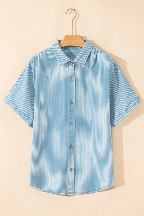 Coastal Stripe Button-Down Shirt