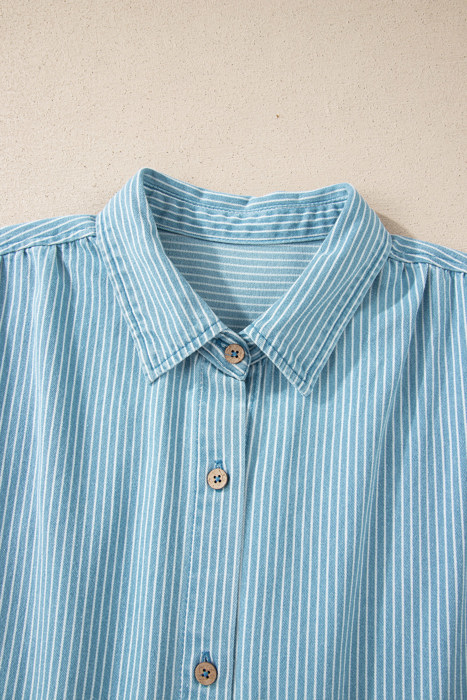 Coastal Stripe Button-Down Shirt