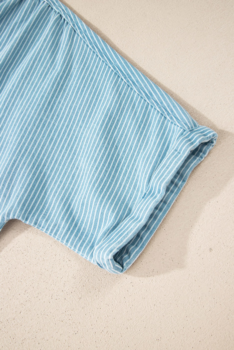 Coastal Stripe Button-Down Shirt