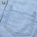  Ruffled Chambray Peplum Shirt