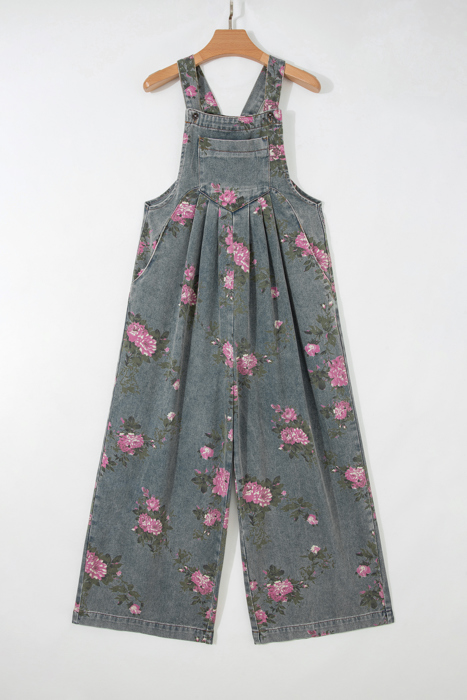 Rosewood Garden Denim Jumpsuit