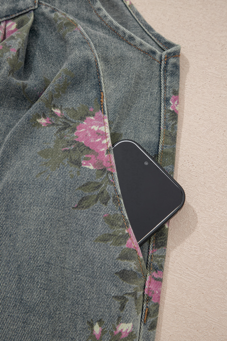 Rosewood Garden Denim Jumpsuit