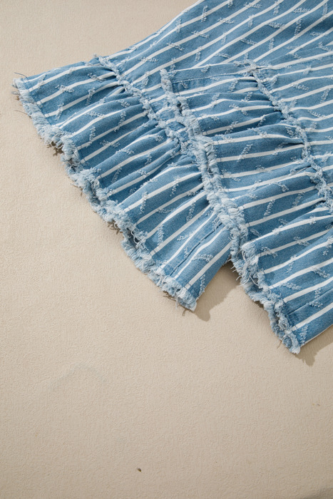 Bluebell Drift Distressed Denim Overalls