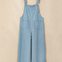  Bluebell Drift Distressed Denim Overalls