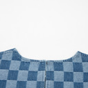  Denim Checkboard Breeze Shift Dress