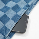  Denim Checkboard Breeze Shift Dress