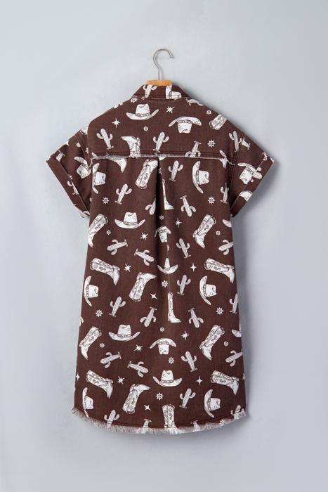 Desert Rodeo Charm Shirt Dress