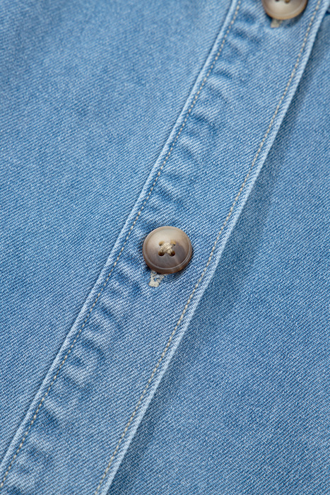 Bluebell Breeze Denim Babydoll Dress