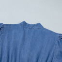  Blue Belle Zip Denim Midi Dress