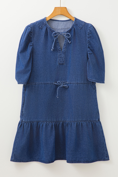 Indigo Ease Denim Mini Dress