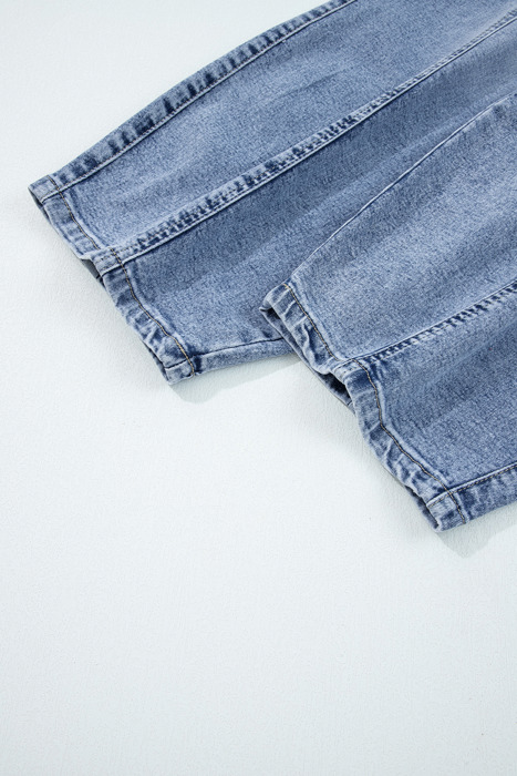 Breeze Cargo Denim Barrel Pants