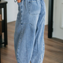  Breeze Cargo Denim Barrel Pants