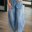  Breeze Cargo Denim Barrel Pants