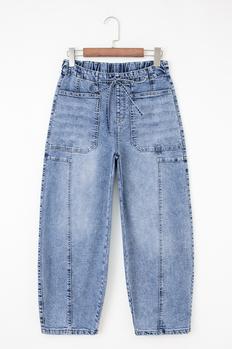 Breeze Cargo Denim Barrel Pants