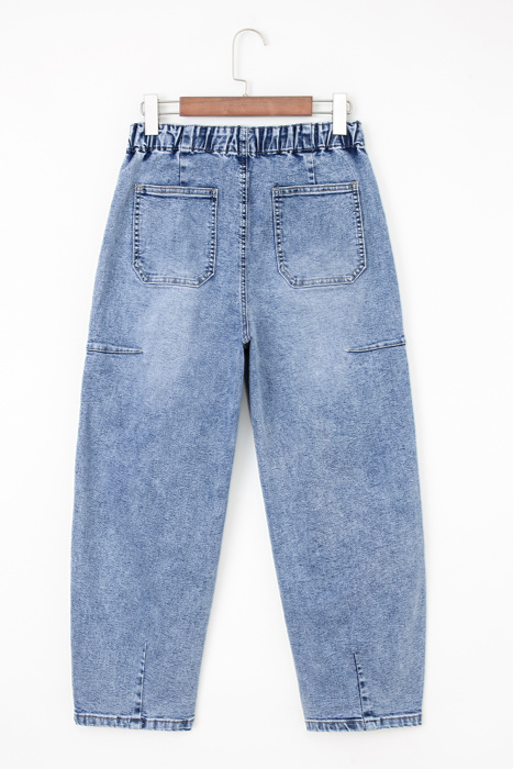 Breeze Cargo Denim Barrel Pants