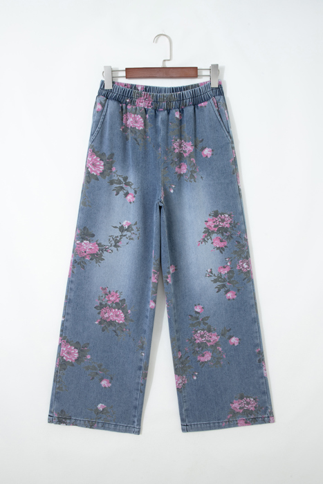 Blushing Garden Wide Leg Pants
