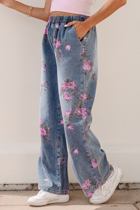 Blushing Garden Wide Leg Pants