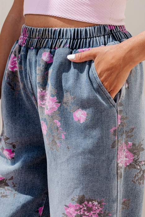 Blushing Garden Wide Leg Pants