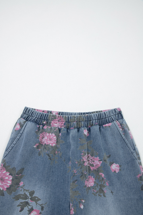 Blushing Garden Wide Leg Pants