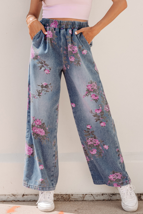 Blushing Garden Wide Leg Pants