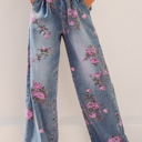  Blushing Garden Wide Leg Pants