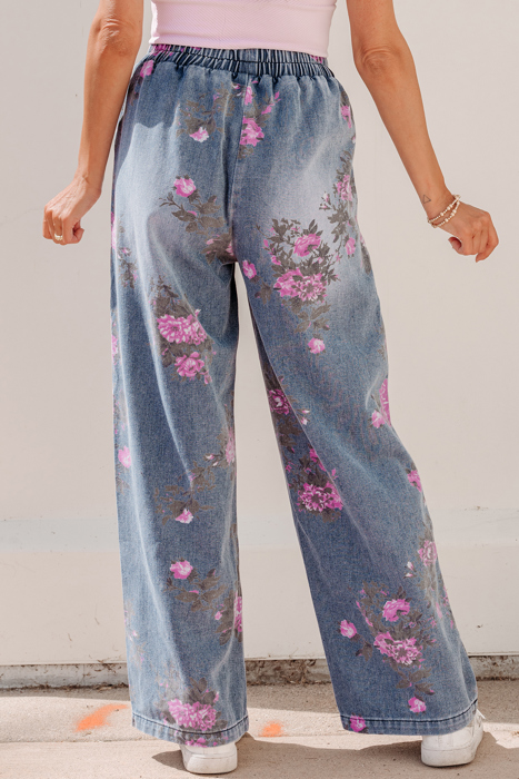 Blushing Garden Wide Leg Pants