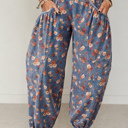  Autumn Bloom Barrel Leg Pants