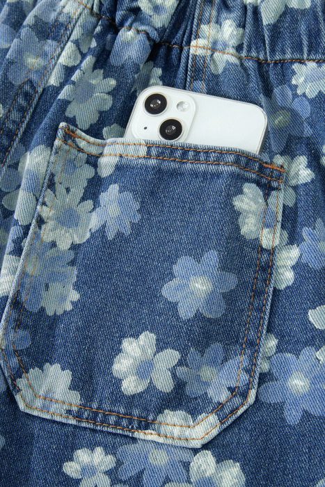Bluebell Bloom Barrel Leg Pants