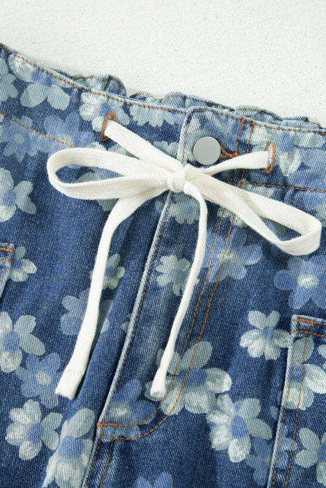Bluebell Bloom Barrel Leg Pants