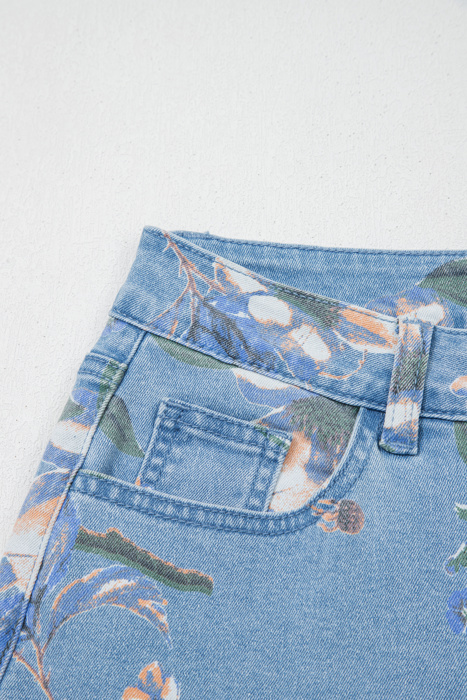 Meadowlight Floral Wide Leg Jeans