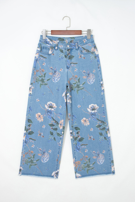 Meadowlight Floral Wide Leg Jeans