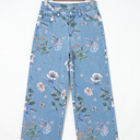  Meadowlight Floral Wide Leg Jeans