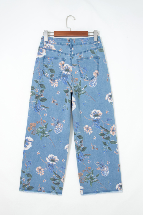Meadowlight Floral Wide Leg Jeans