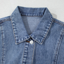  Denim Cargo Crop Vest
