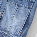  Denim Cargo Crop Vest