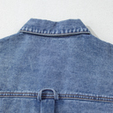  Denim Cargo Crop Vest