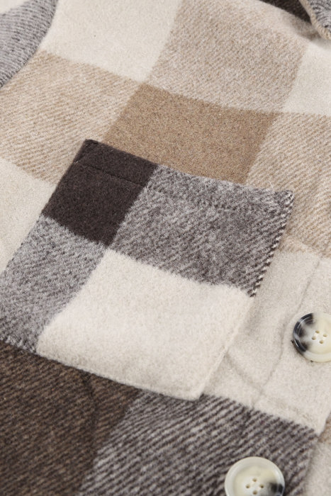 Mocha Patchwork Shacket