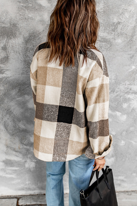 Mocha Patchwork Shacket
