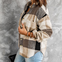  Mocha Patchwork Shacket