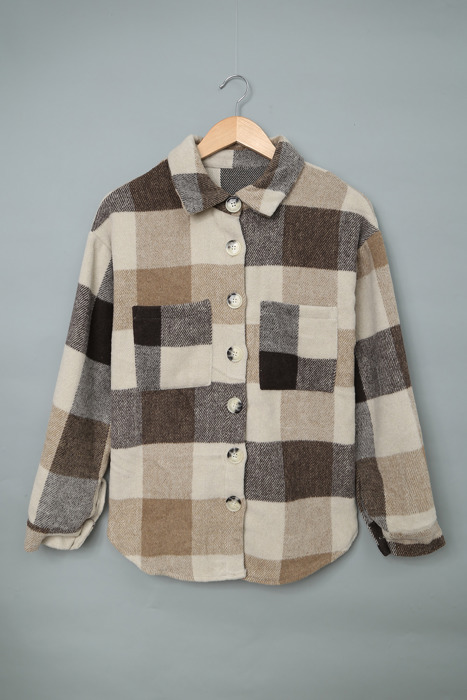 Mocha Patchwork Shacket