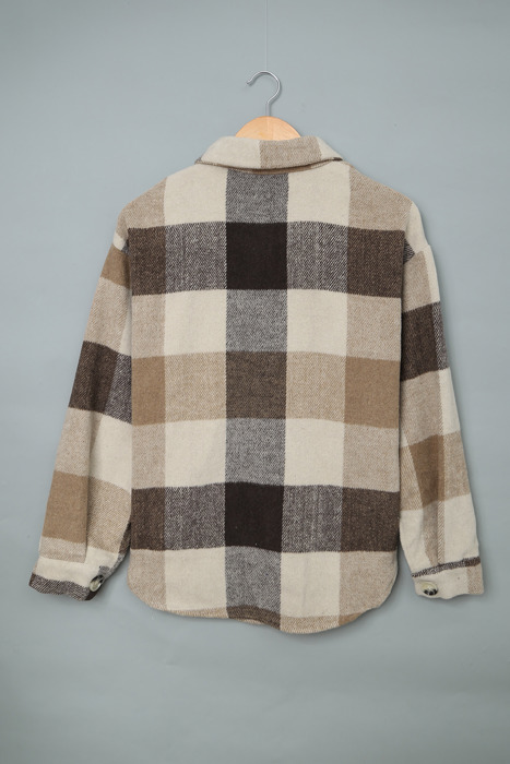 Mocha Patchwork Shacket